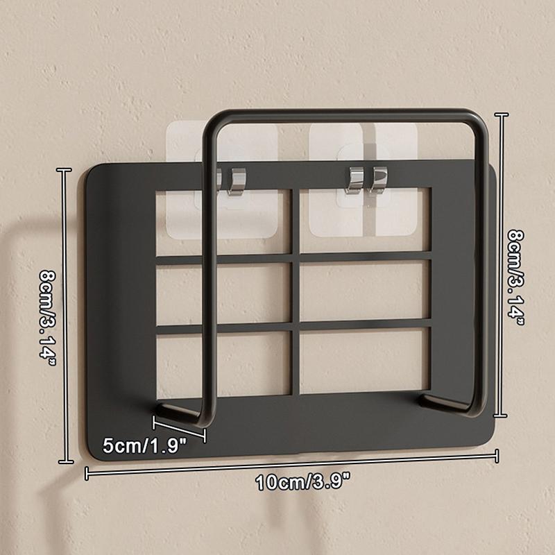 

Популярный универсальный настенный держатель для маршрутизатора и приставки - многоцелевая полка для хранения без сверления с практичными крючками