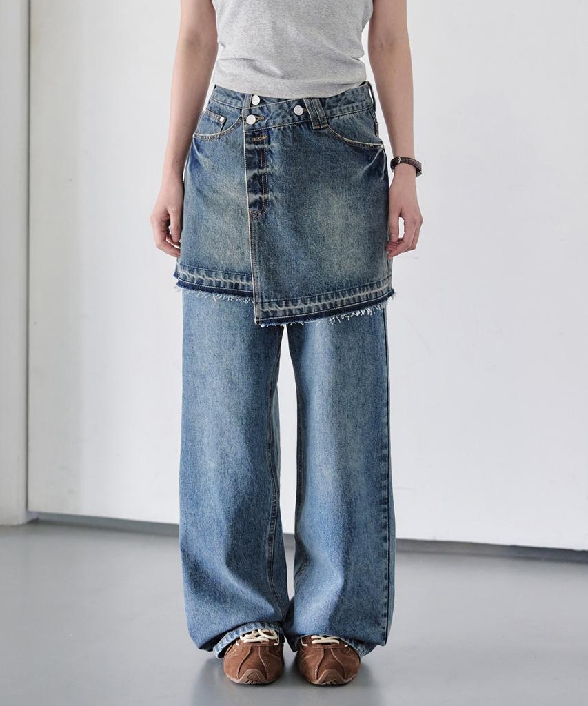 Deketeuumeon Wrap Skirt Dcsk005Blue