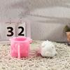 3D Piggy Figurine Silicone Candle Molds Animal Statue Silicone Molds for Epoxy Resin Candle Making Gypsum Decoration