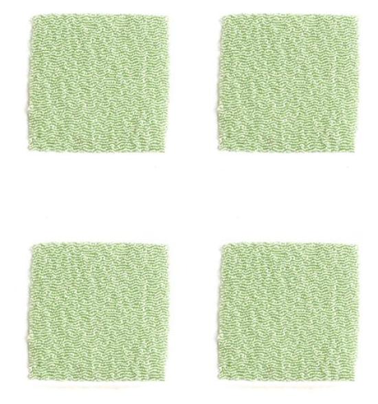 Nippon Chuko NBK Ichigoe Chirimen for Tsumami 30 18 X Light Size Craft Supplies Pre-Cut Zaiku, Plain, Sheets, 18mm, Green, 45, S50CH18-45,