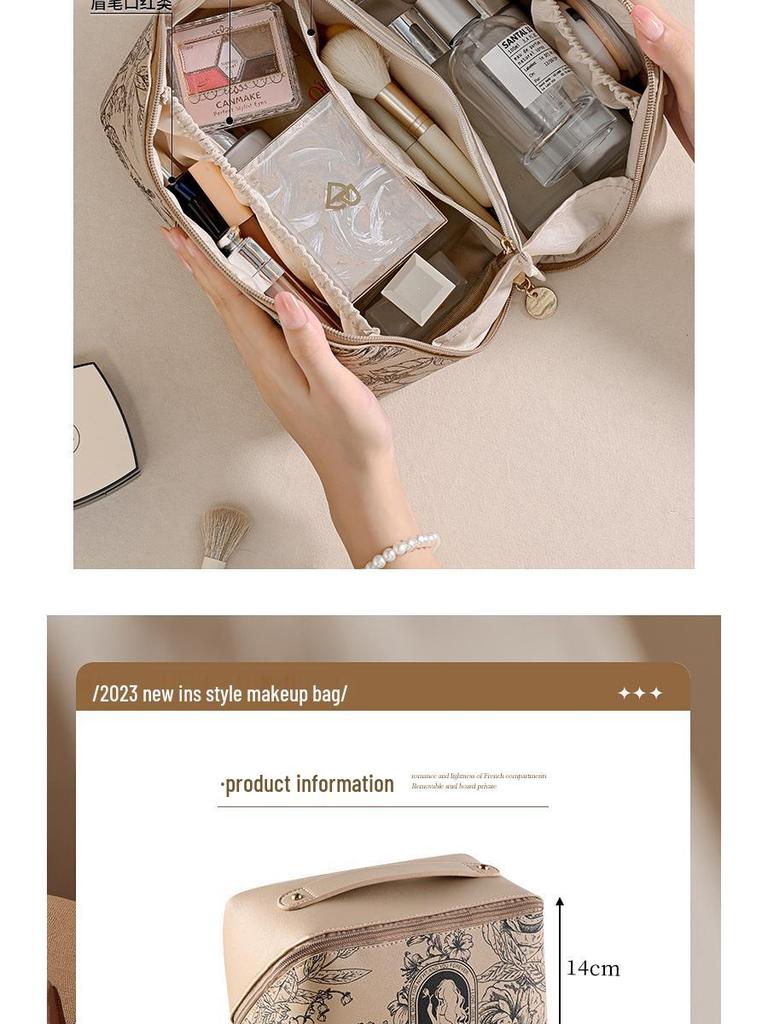 2024 Portable Travel Cosmetic and Skincare Storage Bag