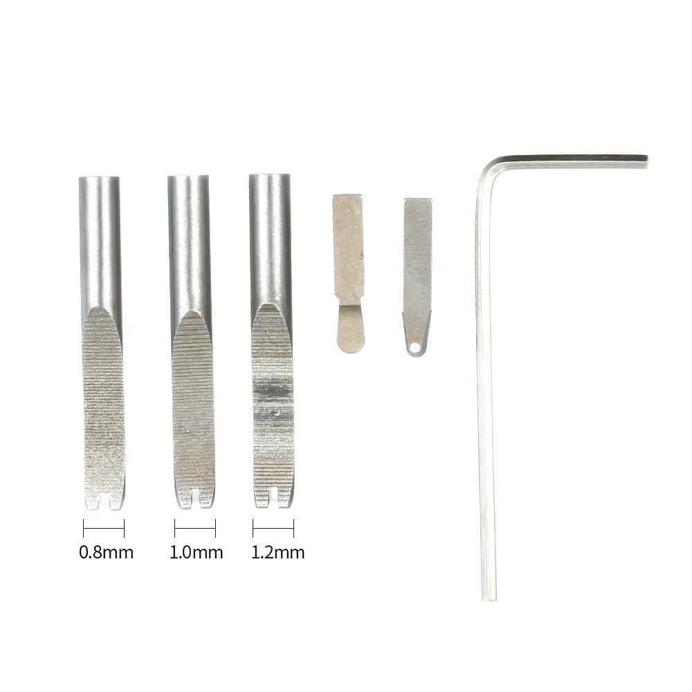 Interchangeable Tips Creasing Edge Beveler Adjustable Leathercraft Cutting Tool Trimming & Digging