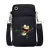 Funny Animals Personality Printing Black Oblique Span Small Bag Multifunctional Casual Portable Mobile Phone Bag