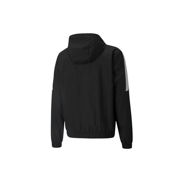 PUMA Jackets Men's Black Hooded Moderate Straight Fit 533944-01