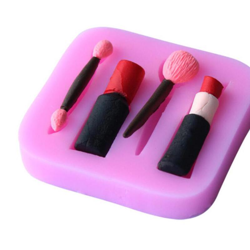 Makeup Tools Lipstick Nail Polish Chocolate Party Diy Silicone Mold Dessert Cake