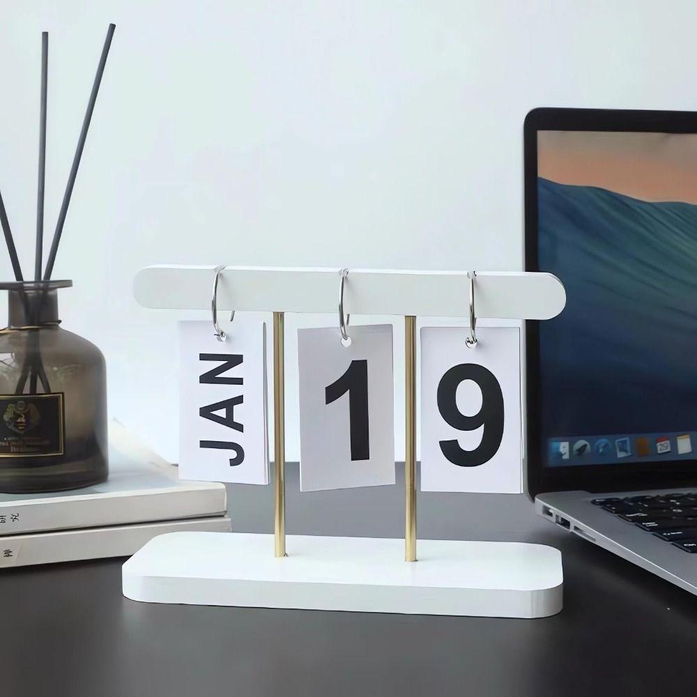 Stylish Flip Desk Calendar Functional Modern Minimalist Calendar Everyday View Calendar Home Decor