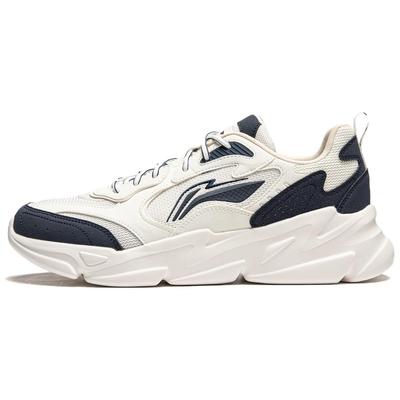Li Ning Cloud Sea Versatile Retro Dad Shoes Thick Sole Height Increasing Shock Absorption Non-Slip Wear-Resistant Support Casual Shoes AGCT427-4