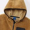 Outerwear Long Sleeve Stretch Thermal Windproof Relax Fit Script Logo Zip Hooded Jacket Sports Beige M [Champion] Men's C3-YS606