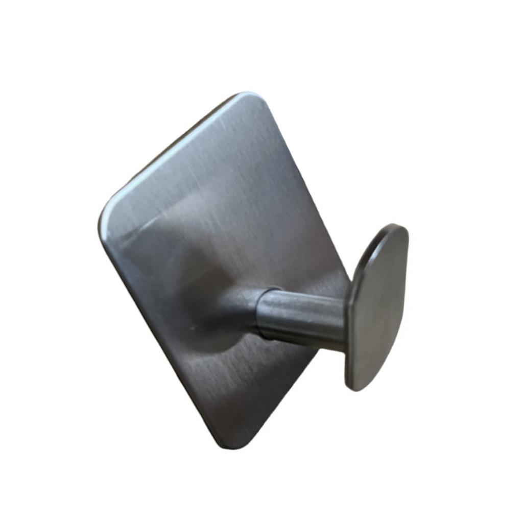 Multipurpose Sturdy Stainless Steel Adhesive Hook Without Drilling Installation Bathroom Kitchen Supplies Daily Use