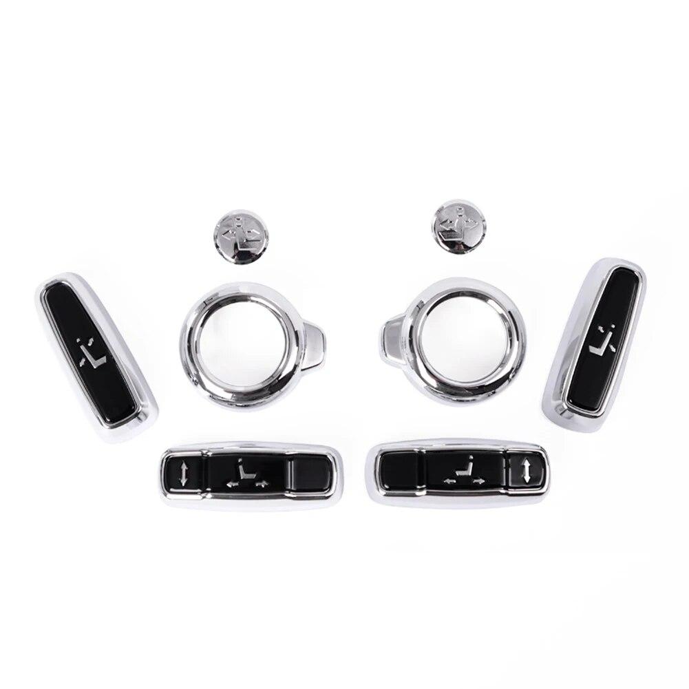 Copertura Decorativa Pulsante Regolazione Sedile Auto per Land Rover Discovery 5 L462 Discovery Sport Range Rover Vogue L405 Sport Evoque 16-17