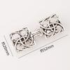 Hollow Metal Clasp for Qipao/Hanfu Collar, Frog Button for Coats & Scarves