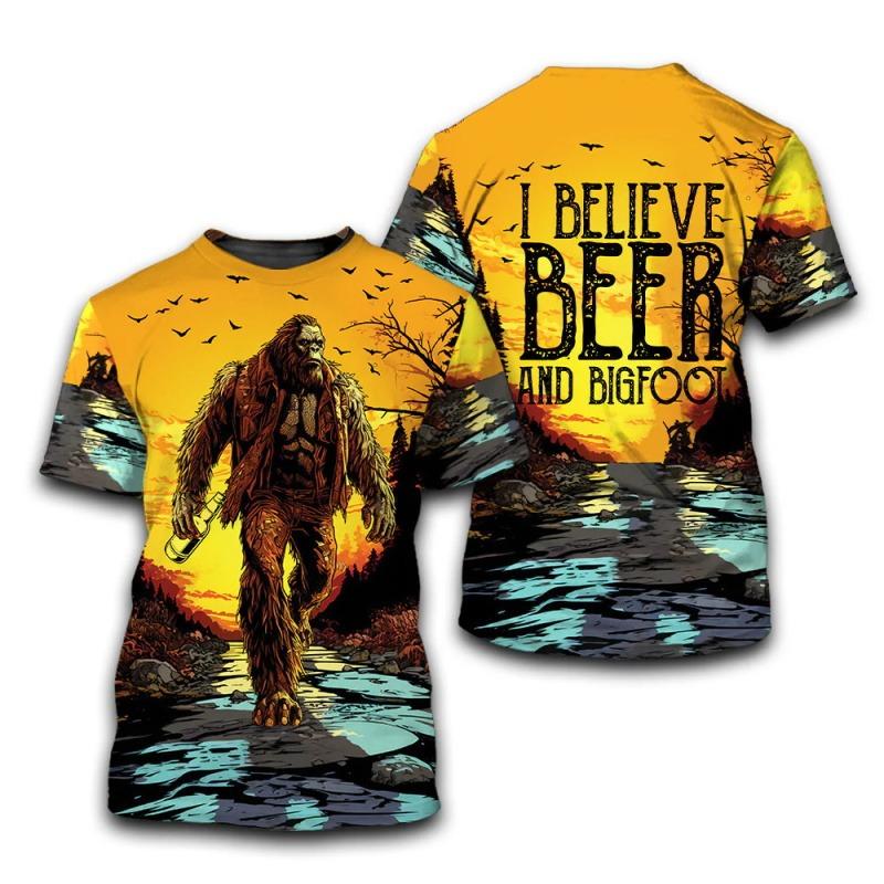 Hengyuan31 Print Grappig Bierbuik T-shirt Tops Voor Mannen Zomer Korte Mouw Ronde Hals T-shirts Nieuw Binnen Mannen Bier Grafische T-shirts 2XL