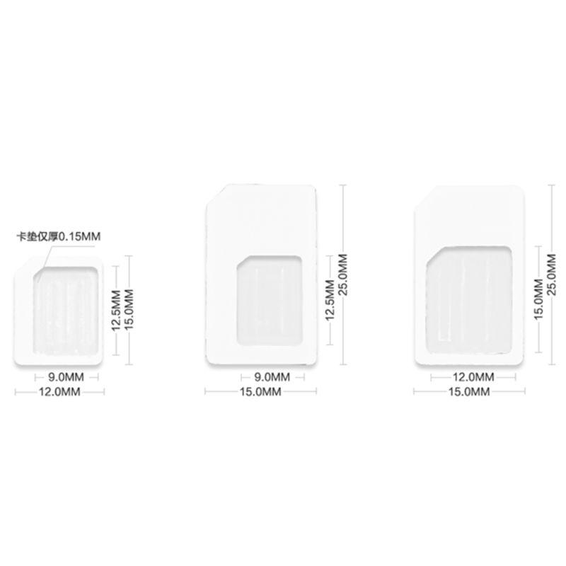 1 Set NanoSIM Card To Micro Standard Adapter Converter For Mobile Phone SIM Card Adapter Convert Universal Phones for Nano Sim