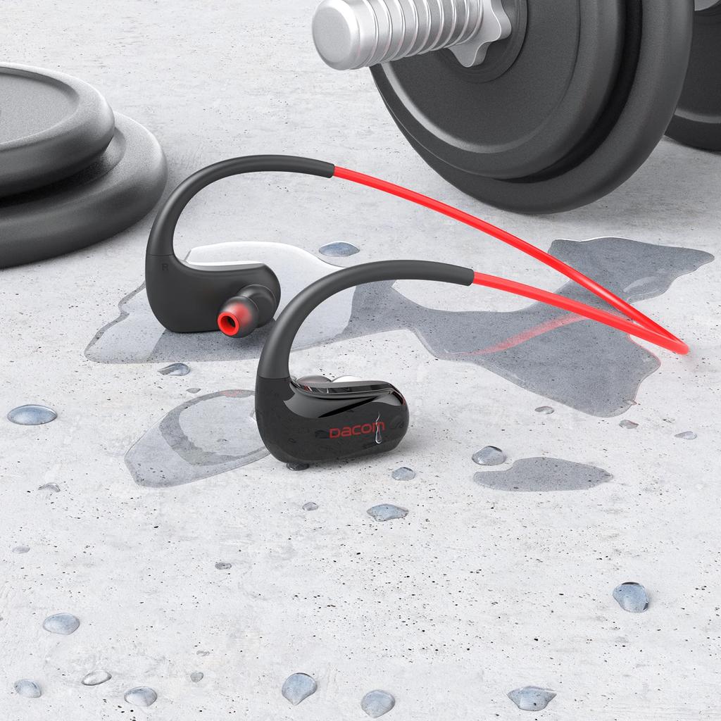 Kabellose Kopfhörer Sport Bluetooth Ohrhörer IPX7 Wasserdicht 20H Wiedergabezeit zum Laufen AAC Kabelloses Headset