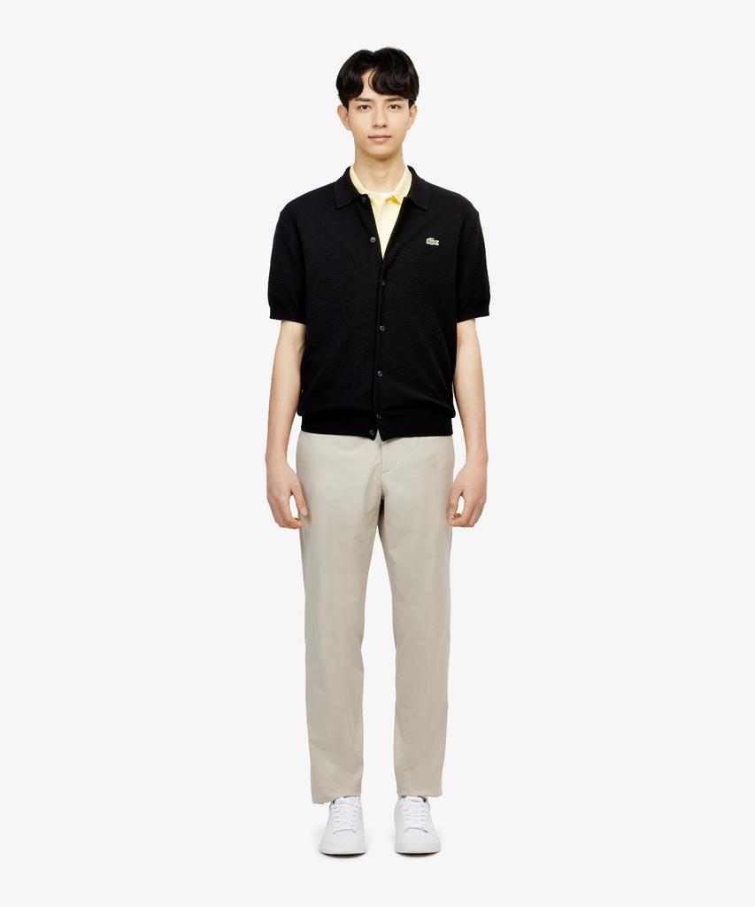 Lacoste Men'S Scallop Short Sleeve Cardigan Ah457E-56G 031
