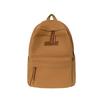 Solid Simple Color Letter Decoration Student Leisure Backpack School For