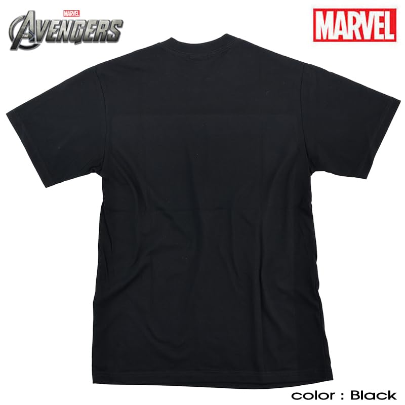 EVERSOUL Marvel T-Shirt, Short Sleeve, Falcon, Captain America, American Comics, Avengers, Gift, Unisex, Black, Size M [Parallel Import]
