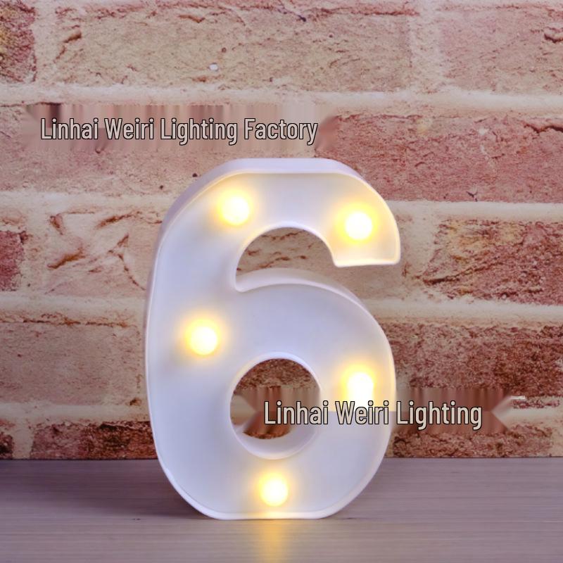 LED Luminous Letter and Number String Lights for Birthday, Proposal, and Event Décor