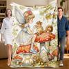 1 Piece Fairy-themed, Colorful Flannel Blanket, Soft, Suitable for Sofa, Bed, Office, All-season Use.