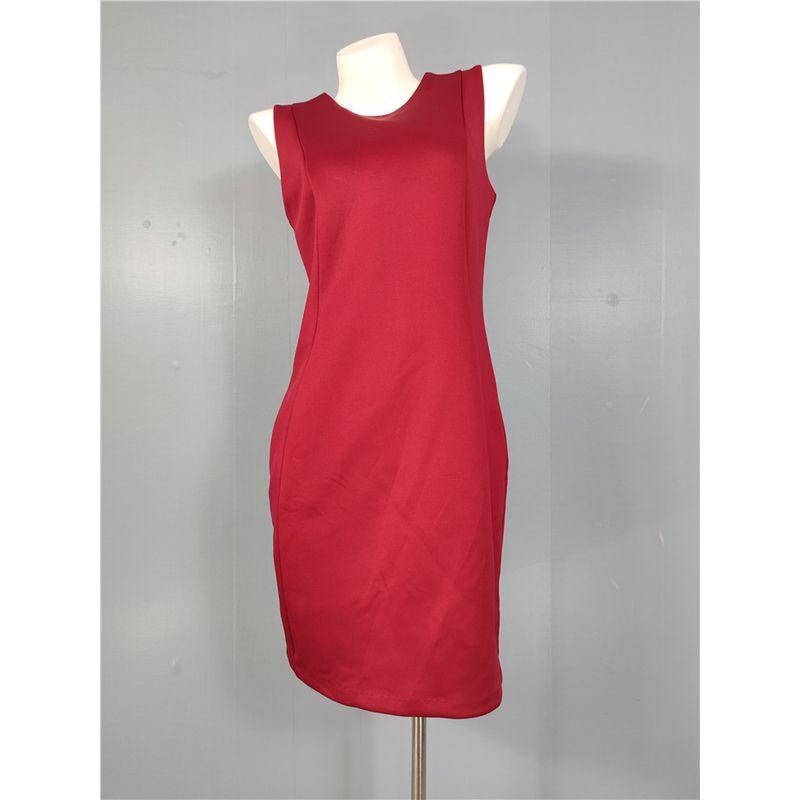 

Экспорт Одинарный Изысканный Элегантный круглый вырез Легкий Космический Хлопок Повседневный Универсальный OL Рабочий Хип Слимминг Комбинезон Юбка Wine Red X L