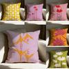 Colorful Flower Illustration Print Pillow Case Double Sided Printed Sofa Cushion Bedroom Headboard Pillow