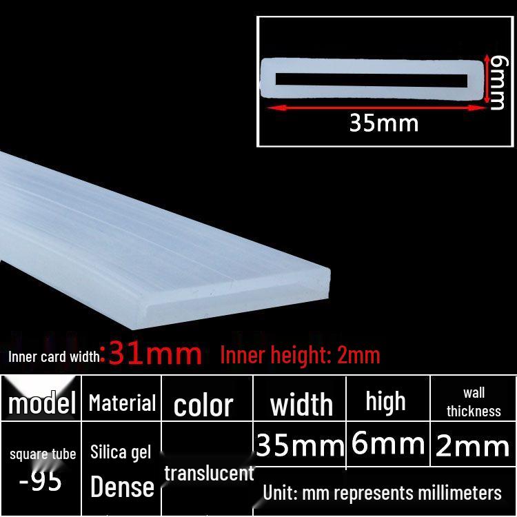 High-Temperature Resistant Silicone Square Tubing: Durable, Customizable, Aging-Resistant Rubber Sheath and Hollow Sealing Strip.