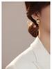 Banyan Tree S925 Silver Hollow Teardrop Earrings - Women's Smooth, Bold, High-end Fashion Statement