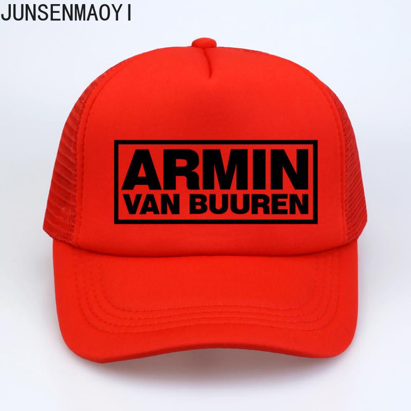 Armin Van Buuren Kappe DJ Fans Trucker Mesh Cool Baseballkappen Together In A State of Trance Kappe Damen Unisex Musikkappe Hut Sonnenhut