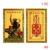 Wu The God Of Wealth Talisman Chinese Feng Shui Copper God Of Wealth Buddha Amulets Card Fortuna Treasure Lucky Home Decoration