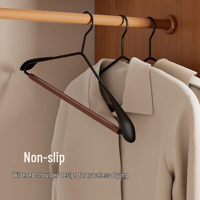 Leopard Print Light Luxury Beech Wood & Iron Anti-Slip Hangers