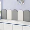 1PC 20X50CM Simplicity Anti-collision Wall Mat Soft Bag Children's Bedroom Bed Headboard Self-adhesive Soft Bag Wall Enclosure