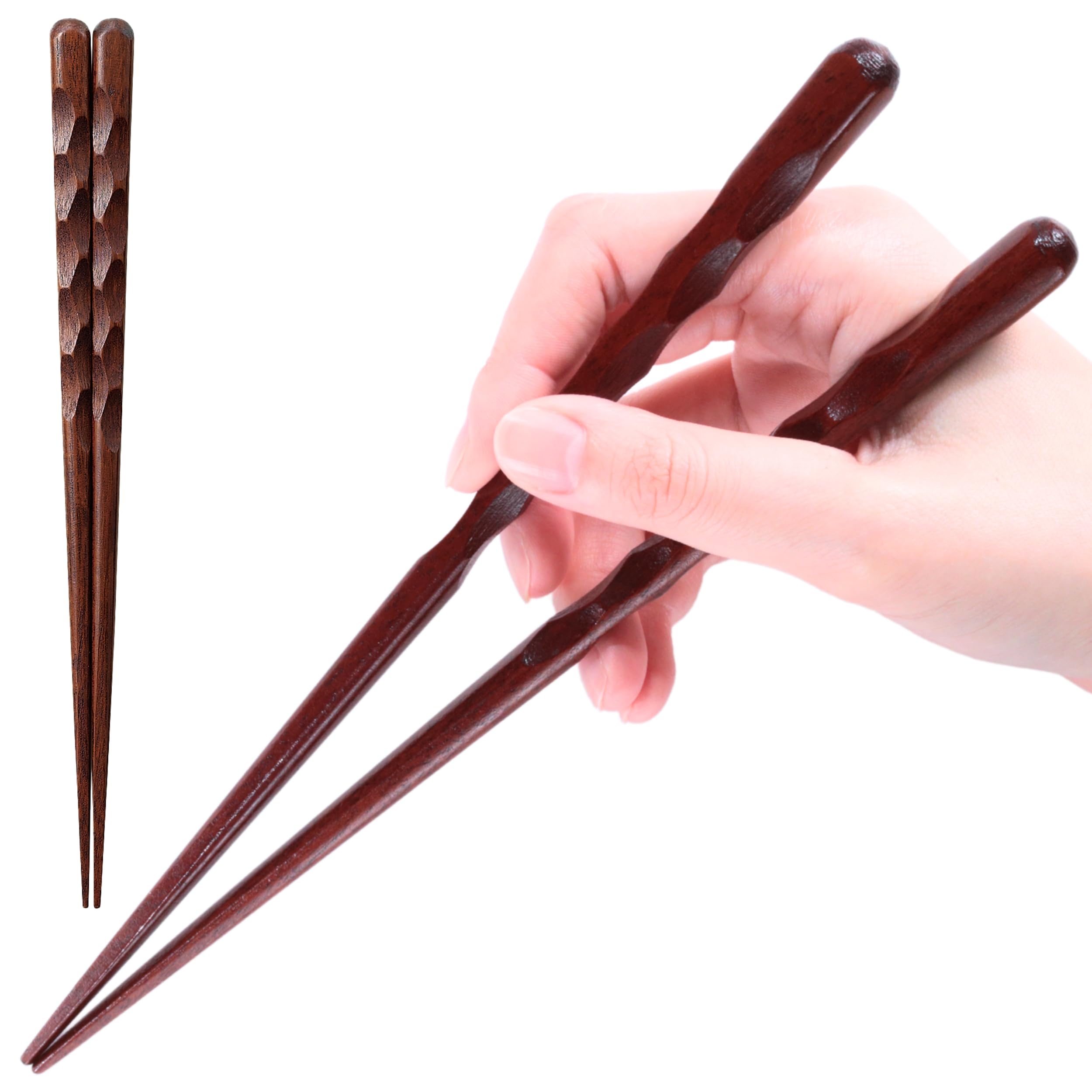 

FlaColle Thick Made in Gift [Husband s Chopsticks] Chopsticks, Japan, Men s, 23.5cm, Wooden, Non-Slip, Large, Stylish, Thick, (Ranbori)
