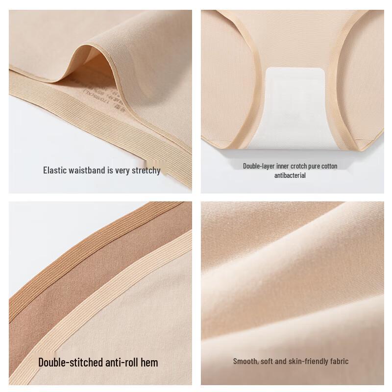 MiiOW Women's 10A Antibacterial Cotton Briefs - 4 Pack