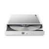 Logitec External DVD Drive, Portable DVD Drive, Burner, White, LDR-PMM8U2LWH