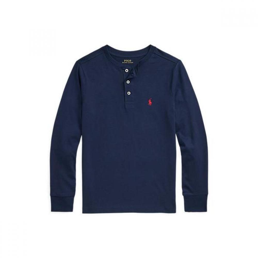 Polo Kids Boys 8 18 Years Old Cotton Jersey Henley Shirt  Cwpokniy8021524410 S