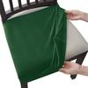 Velvet Chair Cover With No Backrest Anti -Dust Elasticized Chair Covers Designed For Dining Room Home Kitchen Office Upholstered Seat Slipcovers