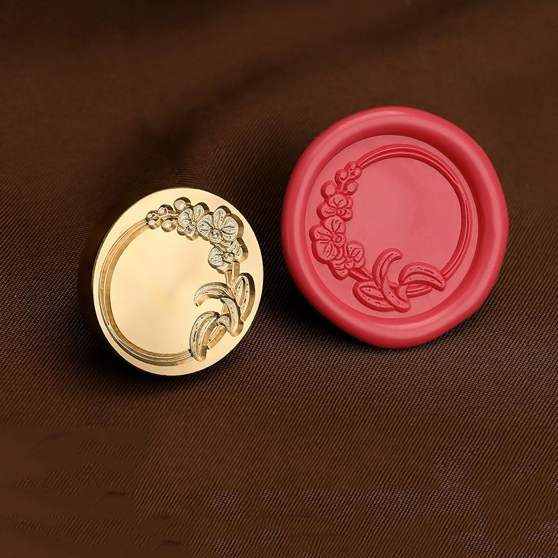 Matte Photo Frame Stamp Sealing Wax Stamp Head Fire Paint Lacquer Copper Seal Wax Stamp Heads Envelope Wedding Party Invitation