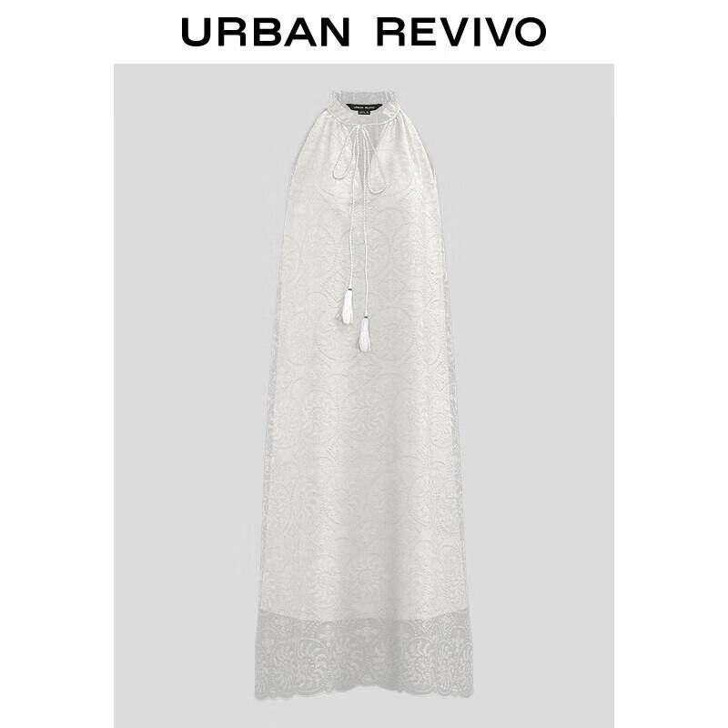 

UR 2025 Вышитое платье-трапеция без рукавов для отдыха L