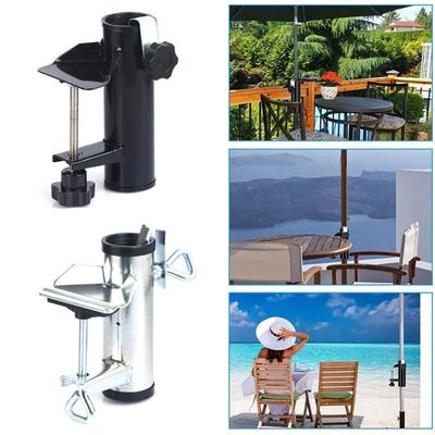 Abrazadera de Mesa Ajustable para Sombrilla de Alta Resistencia - Soporte de Montaje para Sombrilla de Playa para Patio Exterior, Puesto de Mercado, Balcón, Apto para Mástil de 38 mm