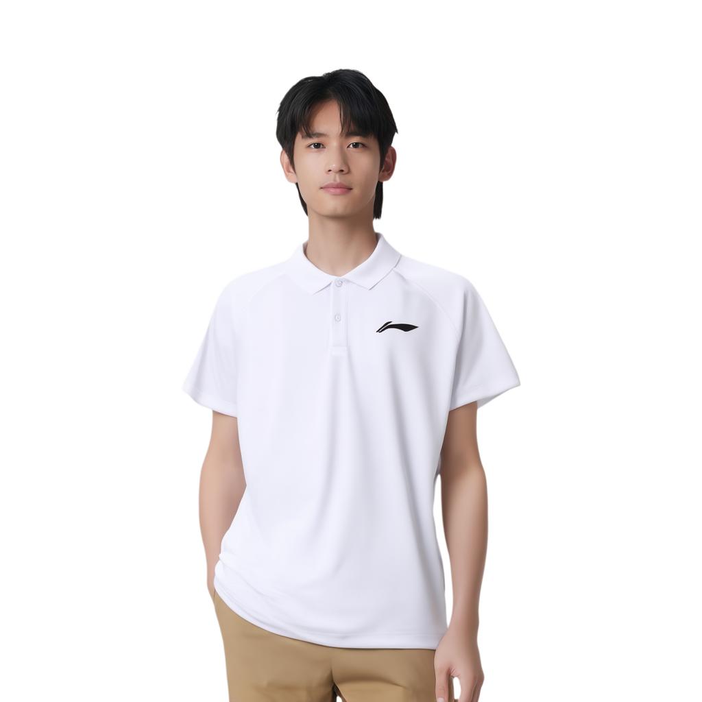 Li Ning Badminton Collection Polo Shirt Unisex White APLU961-2