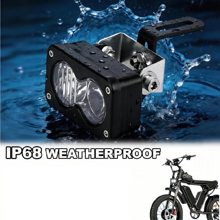 6000-6500K Powerful 20W LED Headlight For Ridstar Electric Motorcycles Commuters Bikes With Easy Plugs Play Setups