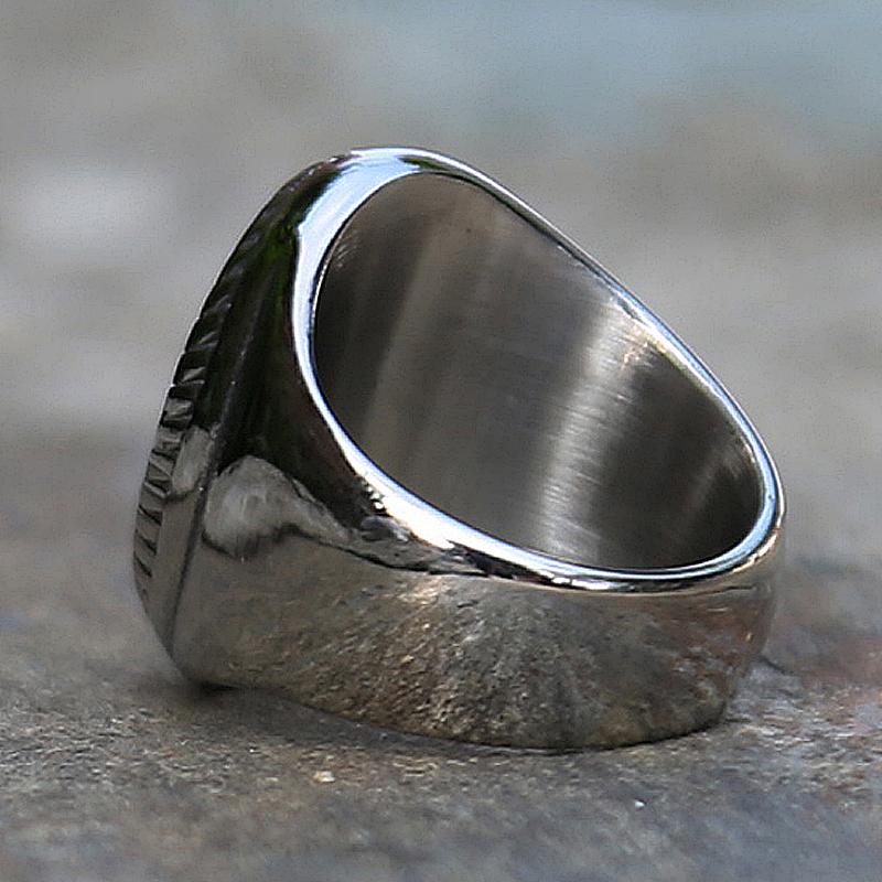 Vintage Gothic Sailboat Rings For Men Sailing Stainless Steel Viking Ring Talisman Men's Ring Cool Sailor Viking Accessories