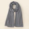 Women Chiffon Long Scarf Rhinestone Decor Solid Color Ethnic Style Pearl Chiffon Shawl Headscarf Versatile Hijab