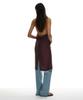 Partimento Woman Sheer Layer 2-In-1 Halter Dress_Deep Violet