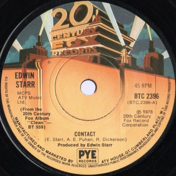 

7-дюймовая пластинка EDWIN STARR - Contact BTC2396 20TH CENTURY 1978 UK Соул/Фанк Б/У