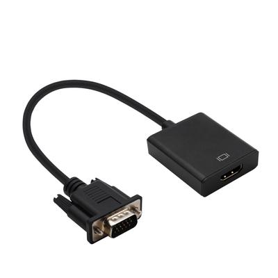 Convertidor VGA a HDMI 1080p 60Hz con Audio para Portátiles y Monitores