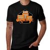 Orange Amplification Tshirt Modern Print Casual Tshirt