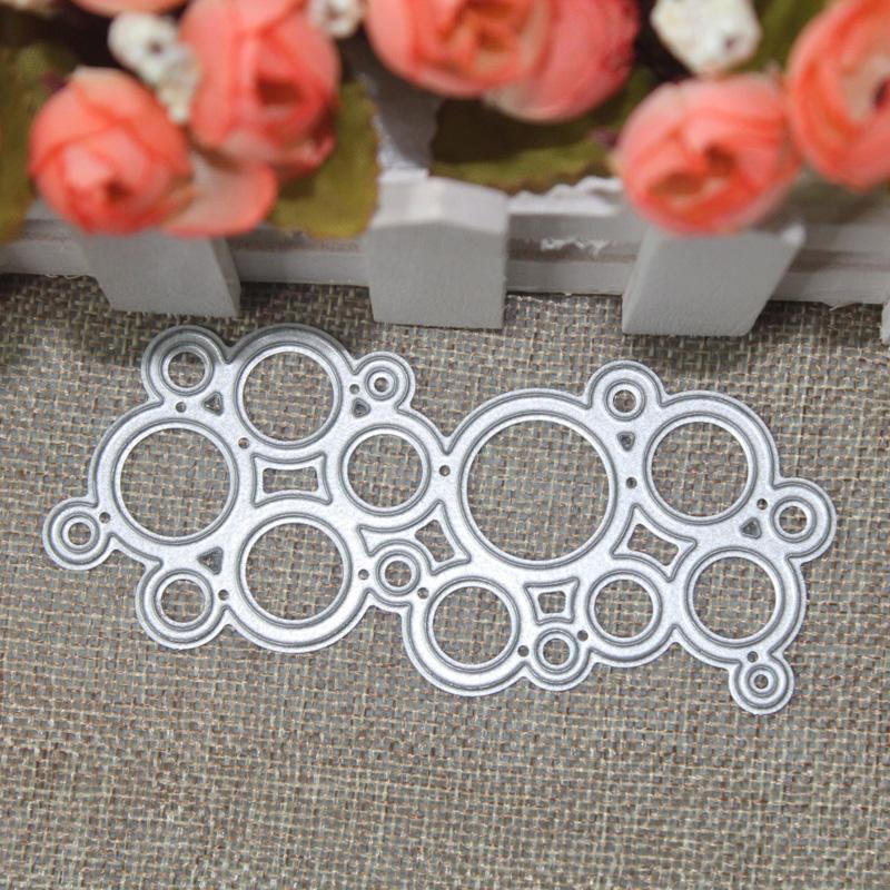 Round Bubble Card Pattern Metal Cutting Dies Craft Embossing Stamps for Card Making Decor Scrapbooking Stencil