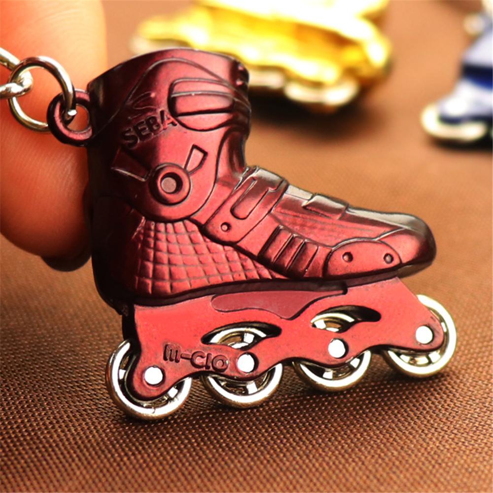 Nieuwe 4 Mini Skates Sport Schaatsen Voor Jongens Studenten Cadeaus Rugzak Decoratieve Hanger Tas Bedeltje black