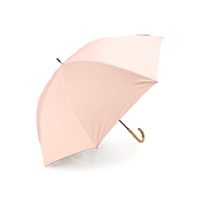 Afternoon Tea Living JL48 Parasol UV Protection and Light Blocking Logo Embroidered Long Umbrella for Sun and Pink [100% Fabric] Rain,